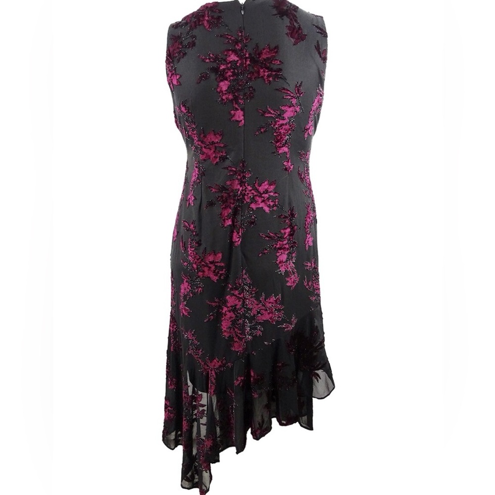 STUNNING CALVIN KLEIN VELVET BURNOUT DRESS, SLEEVELESS, WEDDING GUEST or PARTY 👗